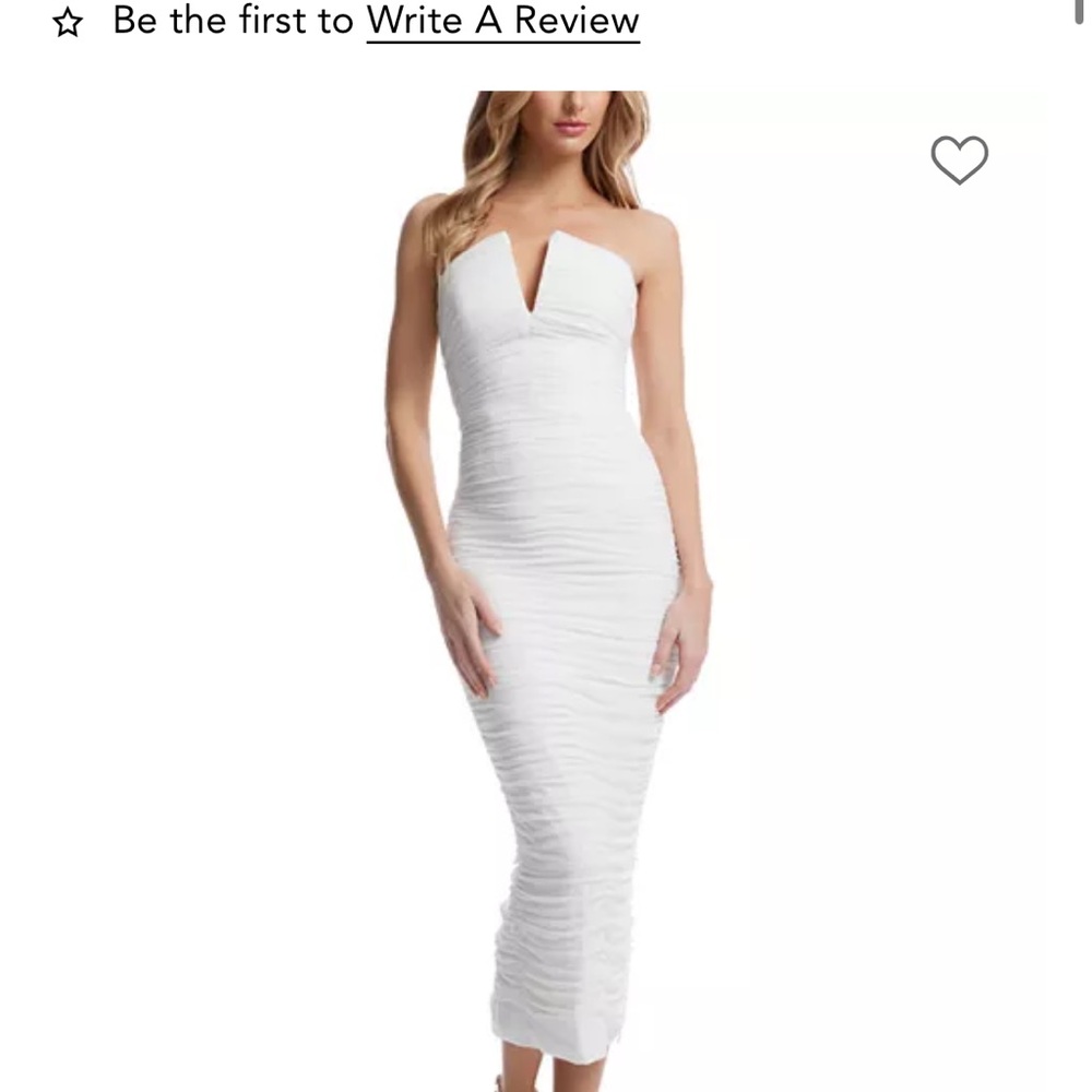 Dress the population ferra ruched dress